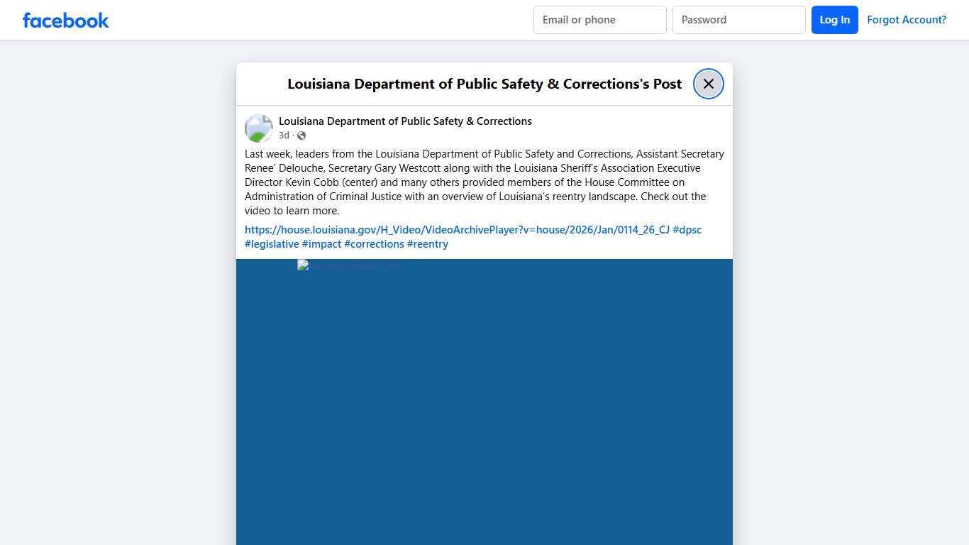 Last... - Louisiana Department of Public Safety & Corrections Facebook